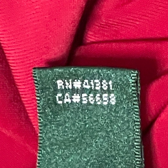 Lauren Ralph Lauren Red Faux-Wrap Matte Jersey Dress - Size 2 - Picture 7 of 9